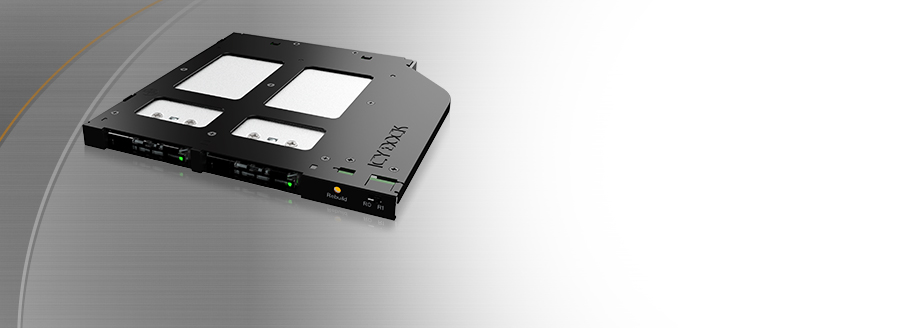 Dual-Bay M.2 SATA Optical Disc Drive Upgrade Kit W/ Built-In RAID