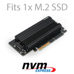 Adapter 1 x M.2 PCIe 3.0/4.0 NVMe SSD na PCIe 4.0 x4 z radiatorem (MB987M2P-2B)