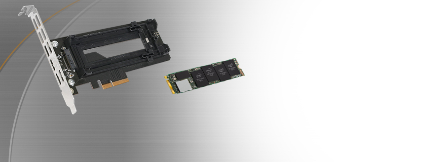 Adapter 1 x M.2 PCIe 3.0/4.0 NVMe SSD na PCIe 4.0 x4 (MB987M2P-B)